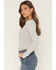 Image #2 - Wild Moss Women's Bow Long Sleeve Top, Grey, hi-res