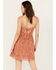 Image #4 - Molly Bracken Women's Lace Button-Down Sleeveless Mini Dress, Rust Copper, hi-res