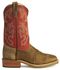 Image #2 - Double H Men's ICE Saddle Vamp Work Roper Boots - Square Toe, Golden Tan, hi-res