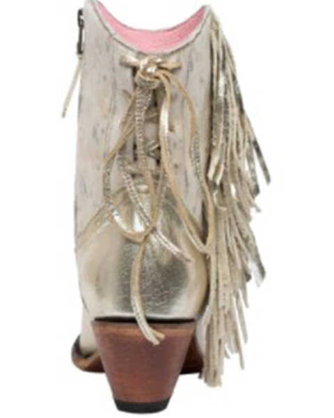 Image #4 - Junk Gypsy Women's Spirit Animal Ombre Fringe Western Fashion Booties - Snip Toe , Gold, hi-res