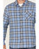 Image #3 - Flag & Anthem Men's Willcox Vintage Wash Plaid Print Long Sleeve Button Down Shirt, Medium Blue, hi-res
