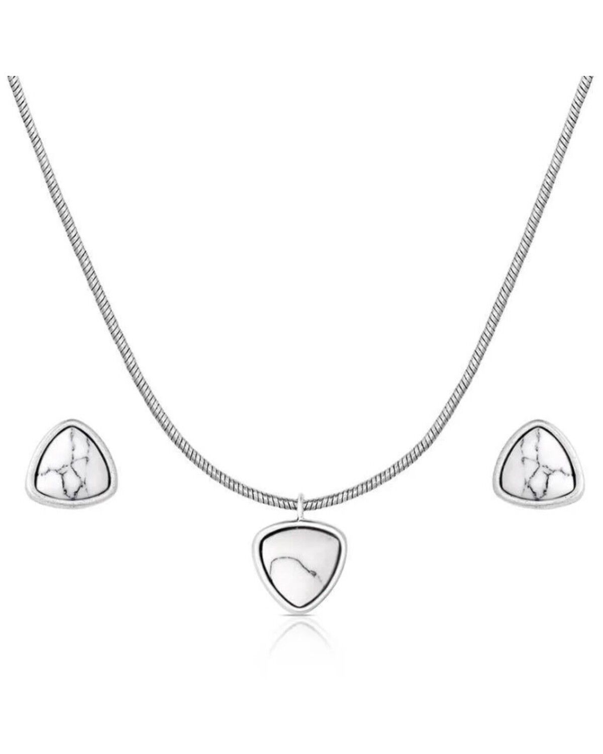 Image #1 - Montana Silversmiths Women's Pure Halo Jewelry Set - 2 Piece, Silver, hi-res