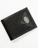 Image #1 - Cody James Men's Dwight Basketweave Tooled Bifold Wallet, Black, hi-res
