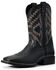 Ariat Youth Boys' Tycoon Bear Western Boots - Wide Square Toe, Black, hi-res