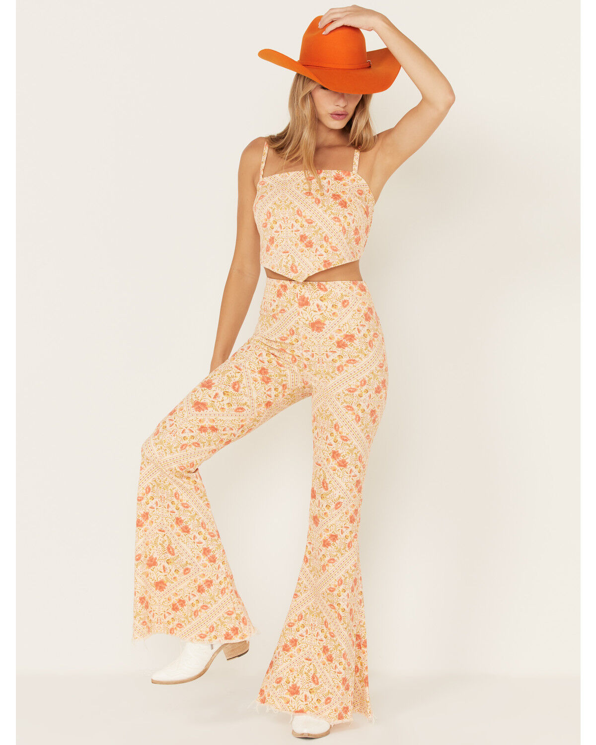 Image #1 - Show Me Your Mumu Women's Belmont Paisley Print Pull On Trouser Pants, Multi, hi-res