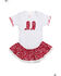 Kiddie Korral Infant Girls' Bandana Print Infant Dress - 6-24 mos., Red, hi-res