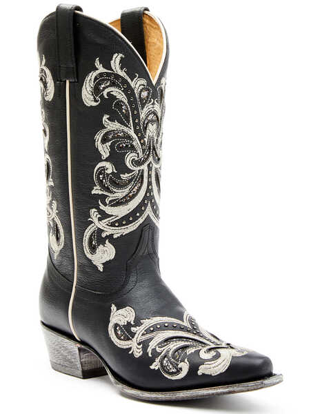 Image #1 - Shyanne Women's Sloan Western Boots - Square Toe  , Black, hi-res