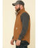 Carhartt Men's Brown Washed Duck Sherpa Lined Mock Neck Work Vest - Tall , Brown, hi-res