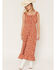 Image #1 - Cotton & Rye Women's Boot Barn Exclusive Ditsy Daisy Floral Print Sleeveless Button-Down Midi Dress, Rust Copper, hi-res