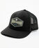 Image #1 - Smith & Wesson Men's Black Rubber Patch Baseball Cap, Black, hi-res