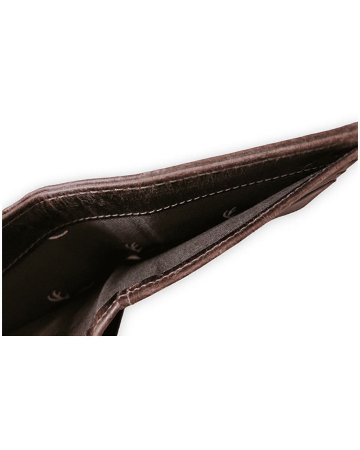 Image #4 - Ranch Junkie Men's Denali Leather Bifold Wallet, Dark Brown, hi-res