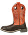 Image #3 - Smoky Mountain Little Boys' Dusty Western Boots - Broad Square Toe, Chocolate, hi-res