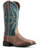 Ariat Men's Round Pen Saddle Western Boots - Wide Square Toe, Brown, hi-res