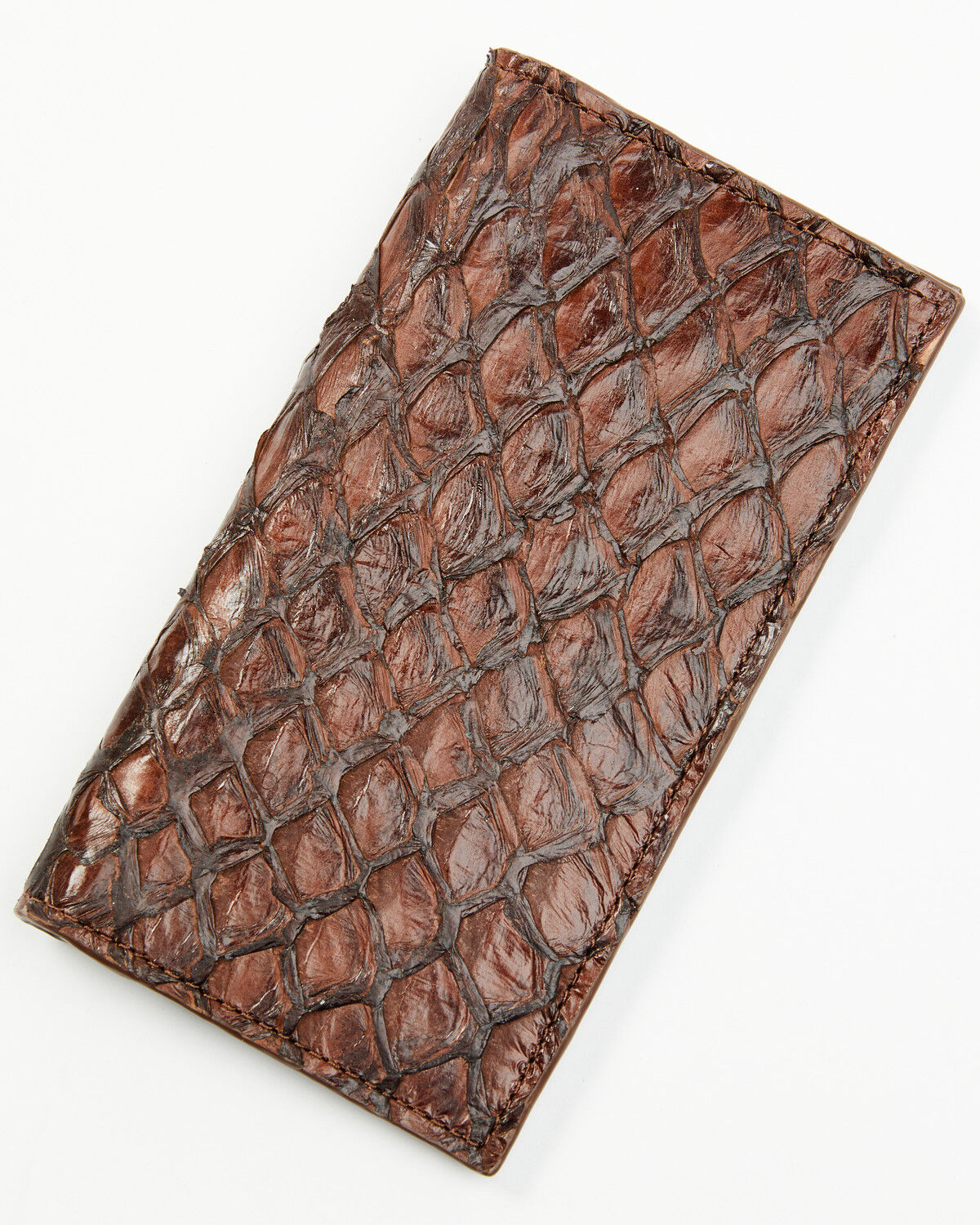 Image #1 - Cody James Men's Exotic Pirarucu Rodeo Wallet, Dark Brown, hi-res