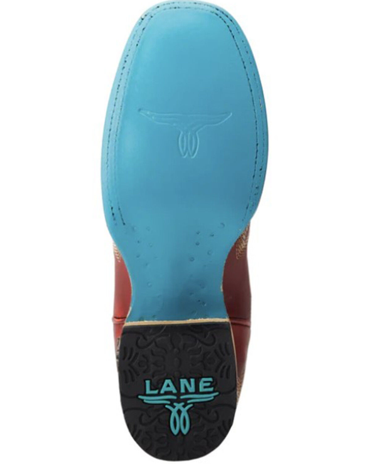 Image #7 - Lane Women's Saratoga Western Boots - Square Toe, Ruby, hi-res