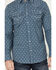 Image #3 - Cody James Men's FR Printed Lightweight Long Sleeve Snap Western Work Shirt, Blue, hi-res