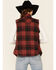 Image #4 - North River Women's Burgundy & Rust Henna Buffalo Plaid Zip-Front Vest, , hi-res