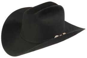 Larry Mahan 30X Cruz de Oro Fur Felt Western Hat, Black, hi-res