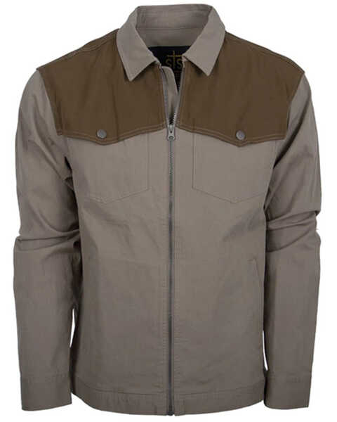 STS Ranchwear By Carroll Men's Hinsdale Zip Jacket - Big, Beige, hi-res