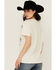 Image #4 - Shyanne Women's Bison Short Sleeve Graphic Tee, Off White, hi-res