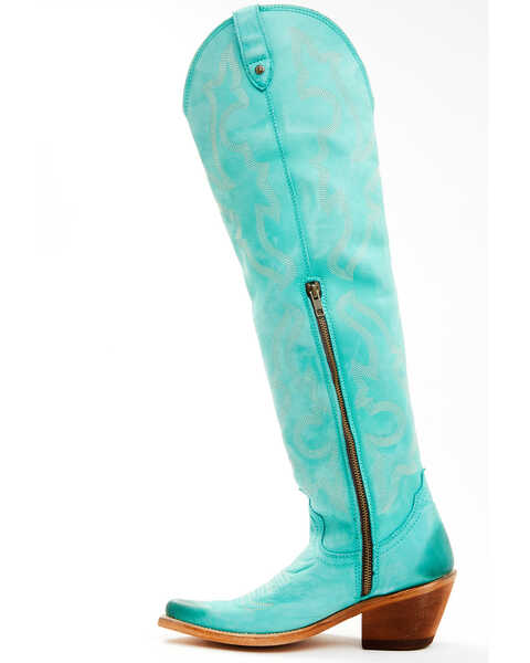 Image #3 - Liberty Black Women's Alyssa Tall Western Boots - Snip Toe, Turquoise, hi-res