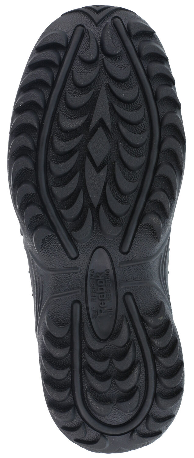 Image #5 - Reebok Men's Stealth 6" Lace-Up Side Zip Work Boots - Composite Toe, Black, hi-res
