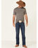 HOOey Men's Solid Premium Bamboo Short Sleeve Pocket T-Shirt , Grey, hi-res