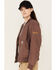 Image #2 - Ariat Women's Rebar Duracanvas Bomber Jacket, Beige, hi-res