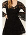 Image #3 - Scully Women's Lace Crochet Long Bell Sleeve Mini Dress , Black, hi-res