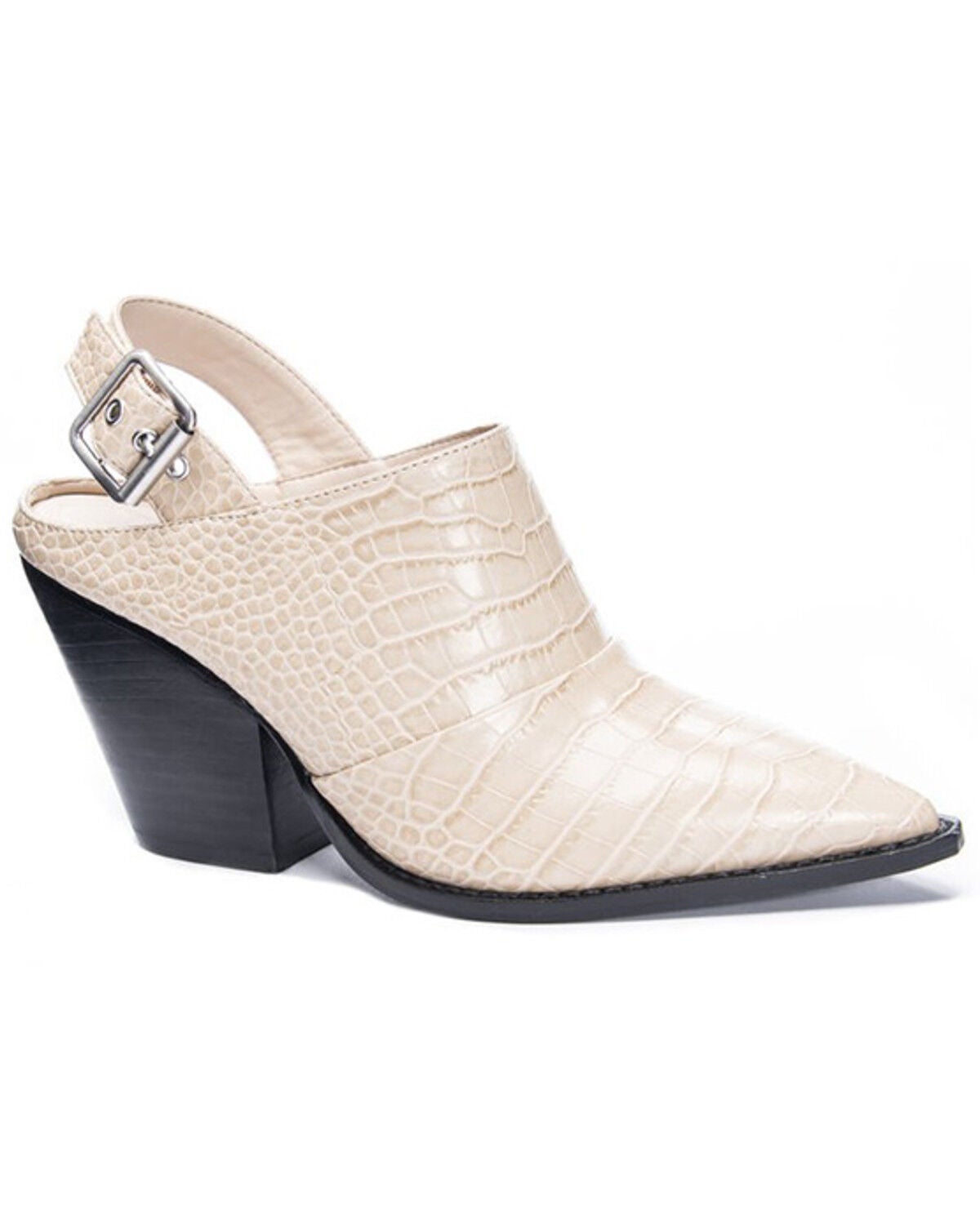 Chinese Laundry Women's Tilani Croc Print Fashion Mules - Snip Toe, Beige/khaki, hi-res