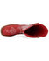 Image #4 - Azalea Wang Women's Mariana Western Boots - Square Toe, Red, hi-res