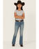 Image #3 - Shyanne Girls' Shayla Bootcut Embroidery Stretch Denim Jeans, Medium Wash, hi-res