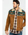 Image #1 - Scully Men's Cafe Brown Boar Suede Jean Jacket - Big , Brown, hi-res