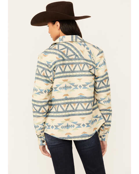 Image #4 - Outback Trading Co Women's Hazel Southwestern Print Long Sleeve Snap Western Shirt , Tan, hi-res
