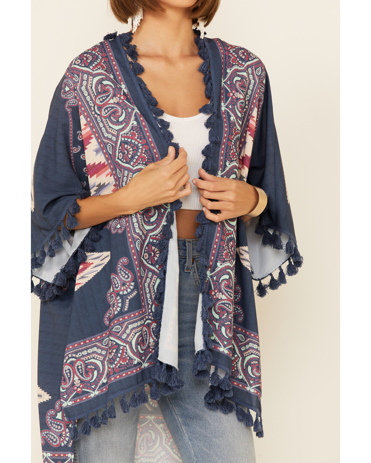 Image #3 - Tasha Polizzi Women's Marrakesh Tile Print Duster, Multi, hi-res