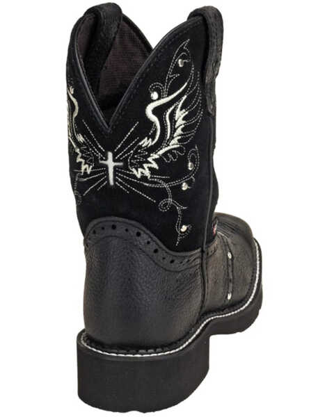 Image #5 - Justin Women's Mandra Western Boots - Square Toe, Black, hi-res