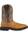Image #2 - Ariat Men's 10" Sierra Pull On Western Work Boots - Square Toe, Aged Bark, hi-res