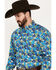 Image #2 - Ariat Men's Landon Classic Fit Long Sleeve Button Down Western Shirt, White, hi-res