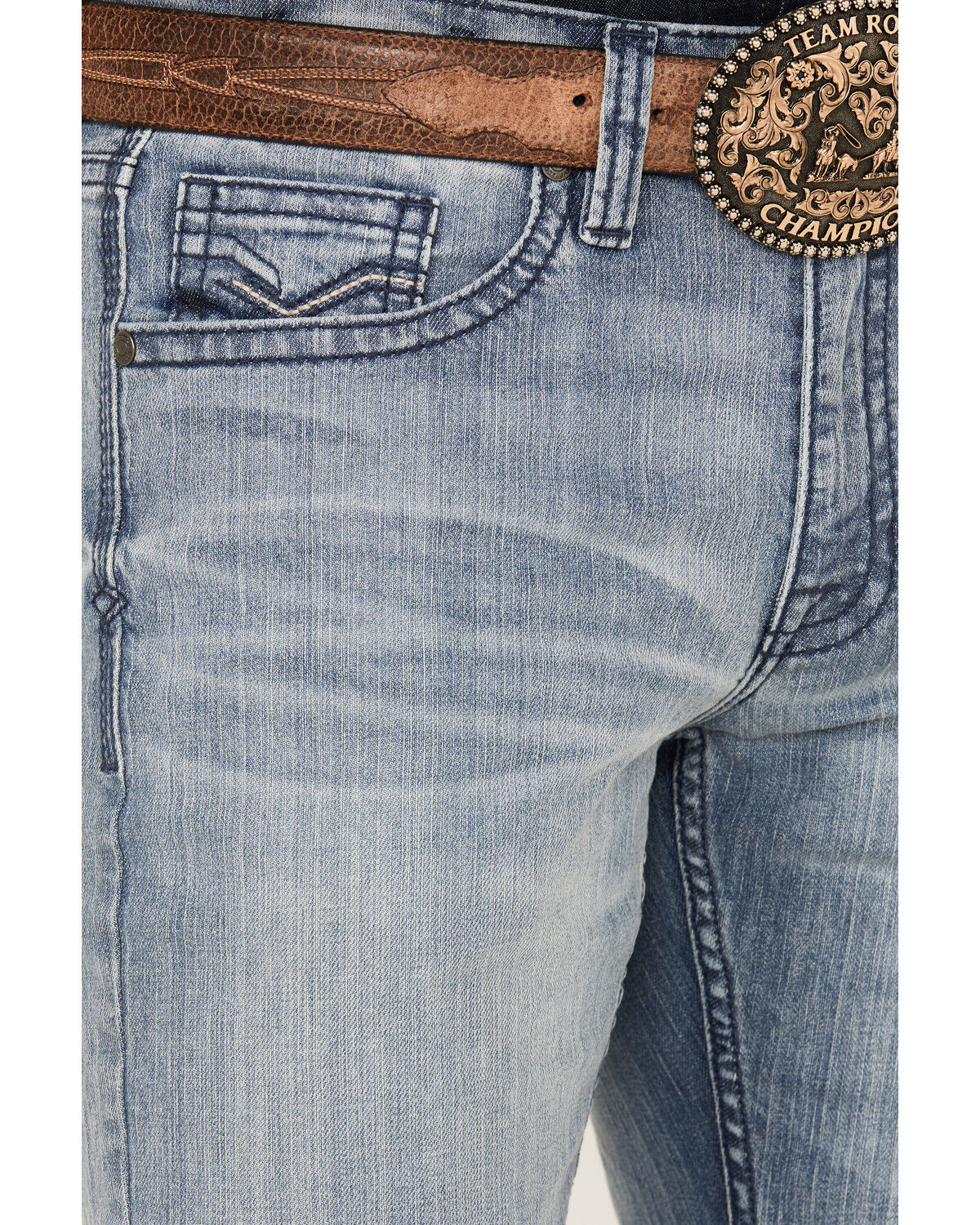 Image #2 - Cody James Men's Jackson Slim Straight Stretch Denim Jeans, Light Wash, hi-res