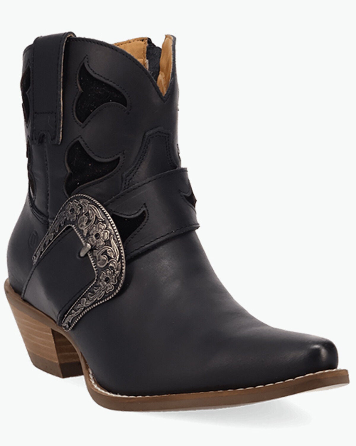 Dingo Women's Saddle Up Western Booties - Snip Toe, Black, hi-res