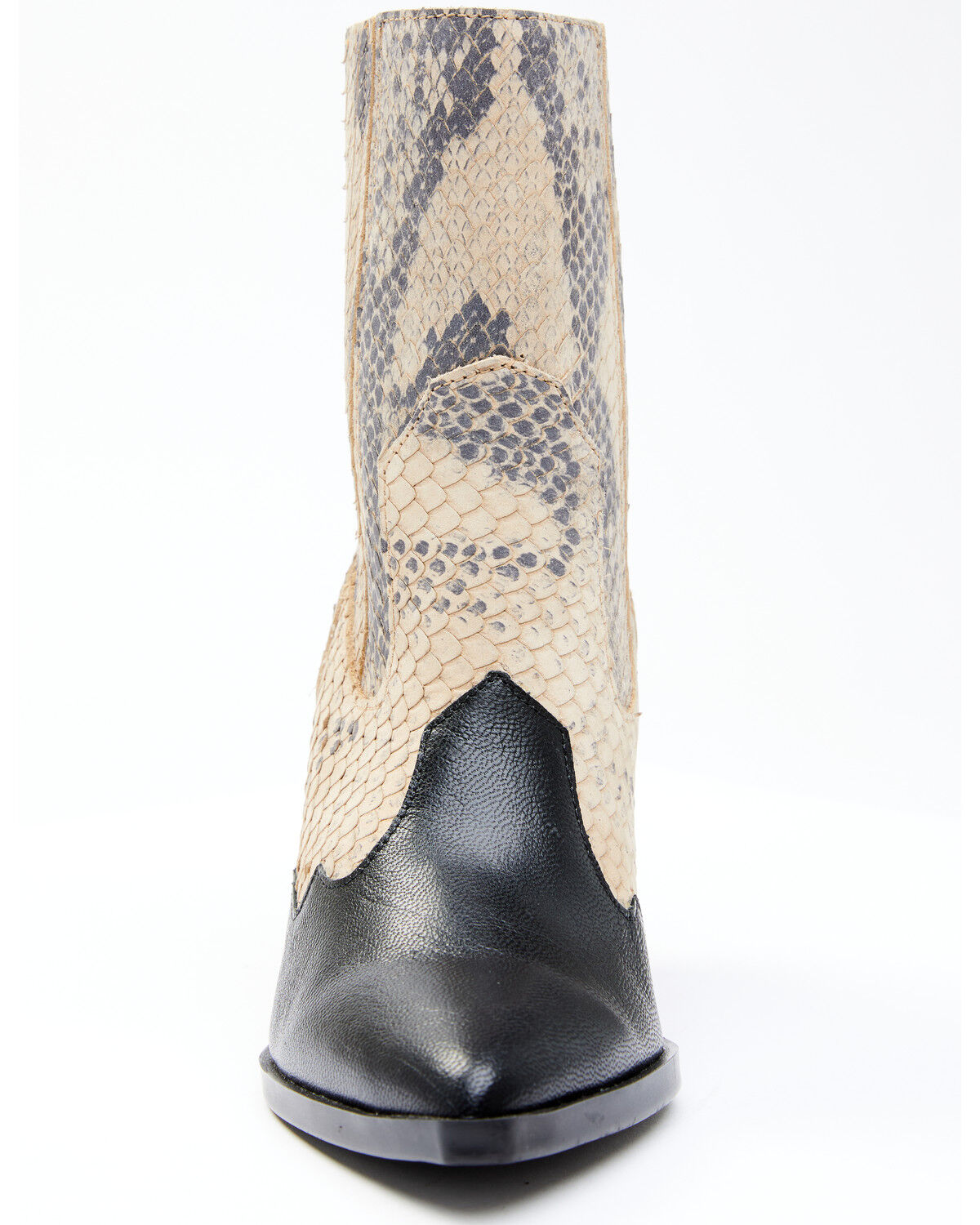 Image #3 - Dan Post Women's Snake Print Fashion Booties - Round Toe, Black, hi-res
