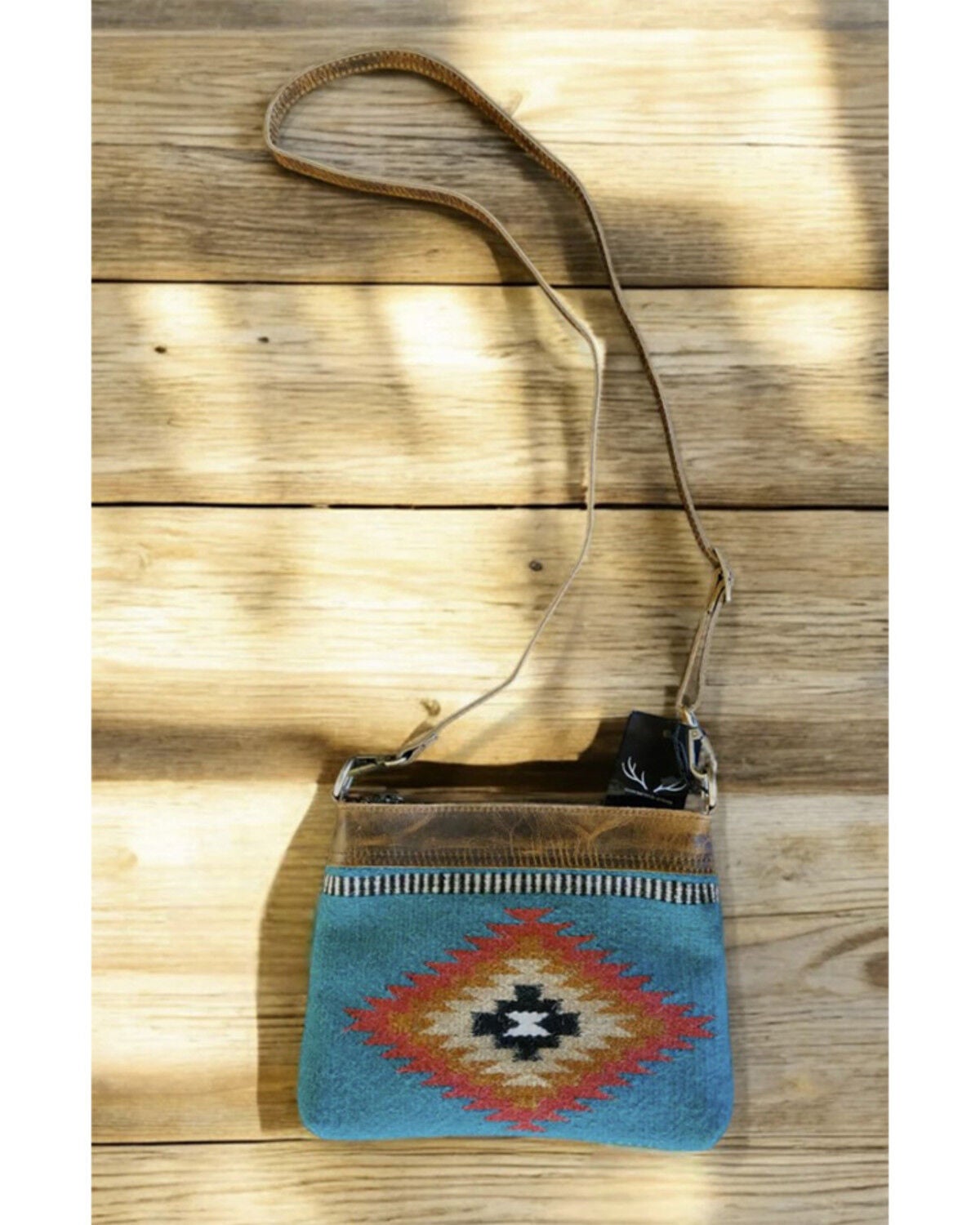 Image #4 - Ranch Junkie Women's Kelsey Saddle Blanket Crossbody Bag, Multi, hi-res
