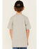 Image #4 - Carhartt Boys' Solid Short Sleeve Pocket T-Shirt, Grey, hi-res