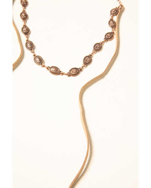 Shyanne Women's Desert Dreams Multi Layer Feather Jewelry Set, Rust Copper, hi-res