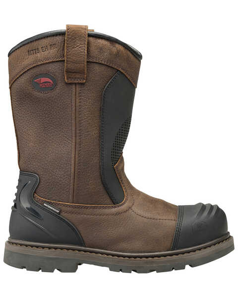 Image #2 - Avenger Men's Hammer Met Guard Western Work Boots - Carbon Safety Toe, Brown, hi-res
