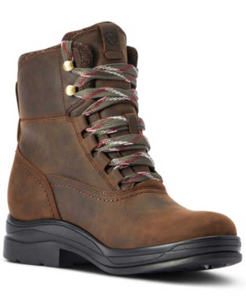 Image #1 - Ariat Women's Harper Waterproof Lace-Up English Riding Boots - Round Toe , Brown, hi-res