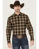 Image #1 - Kimes Ranch Men's Aldrich Plaid Print Long Sleeve Button-Down Performance Stretch Western Shirt, , hi-res