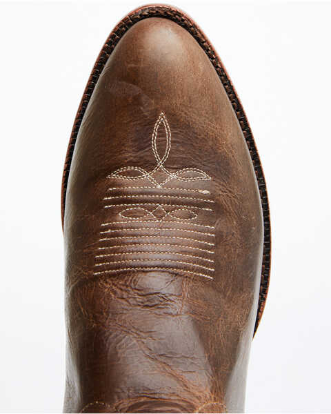 Image #6 - El Dorado Men's Sahara Western Boots - Medium Toe, Dark Brown, hi-res
