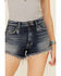 Lee Women's Vintage Dark Wash Cut-Off Shorts, Blue, hi-res