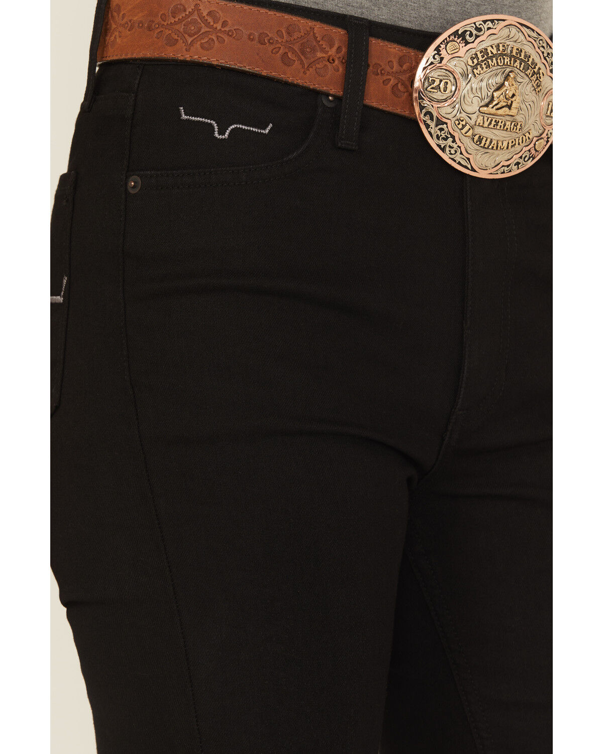 Image #2 - Kimes Ranch Women's Sarah High Rise Slim Bootcut Jeans, Black, hi-res